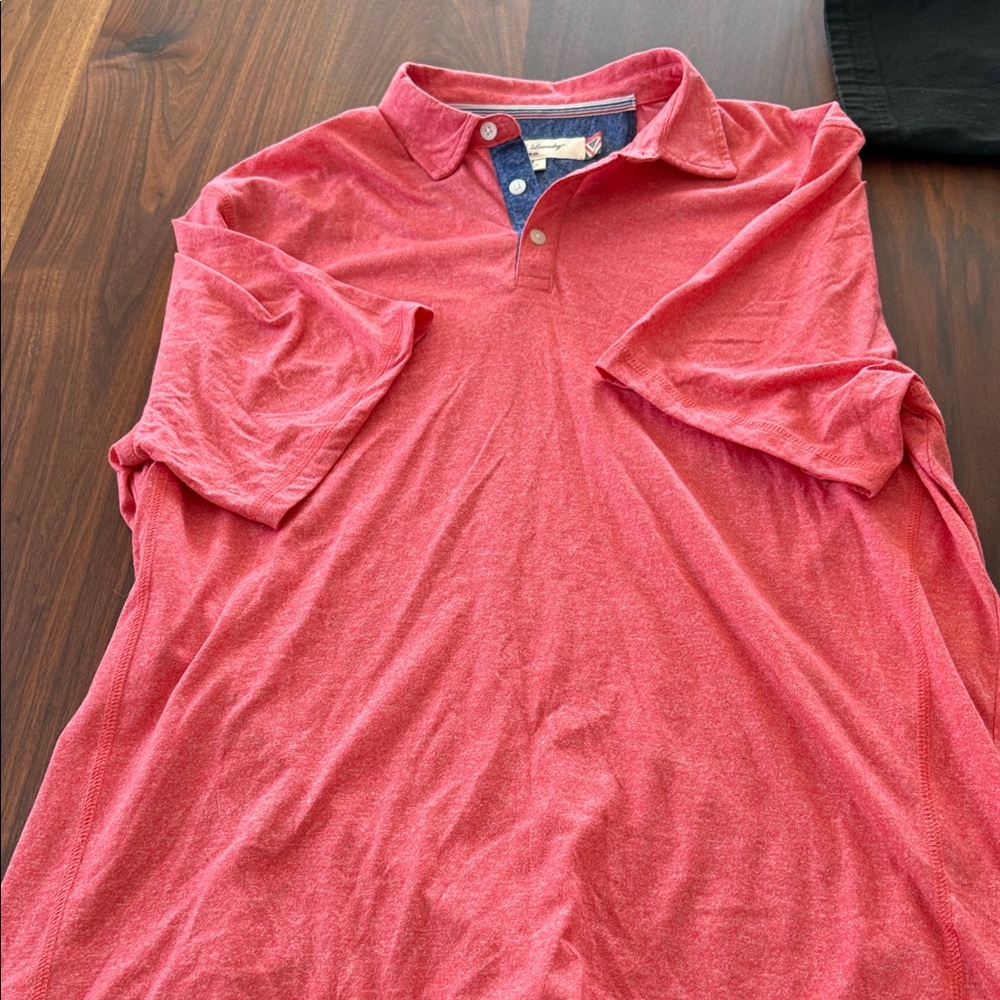 English Laundry coral polo shirt
